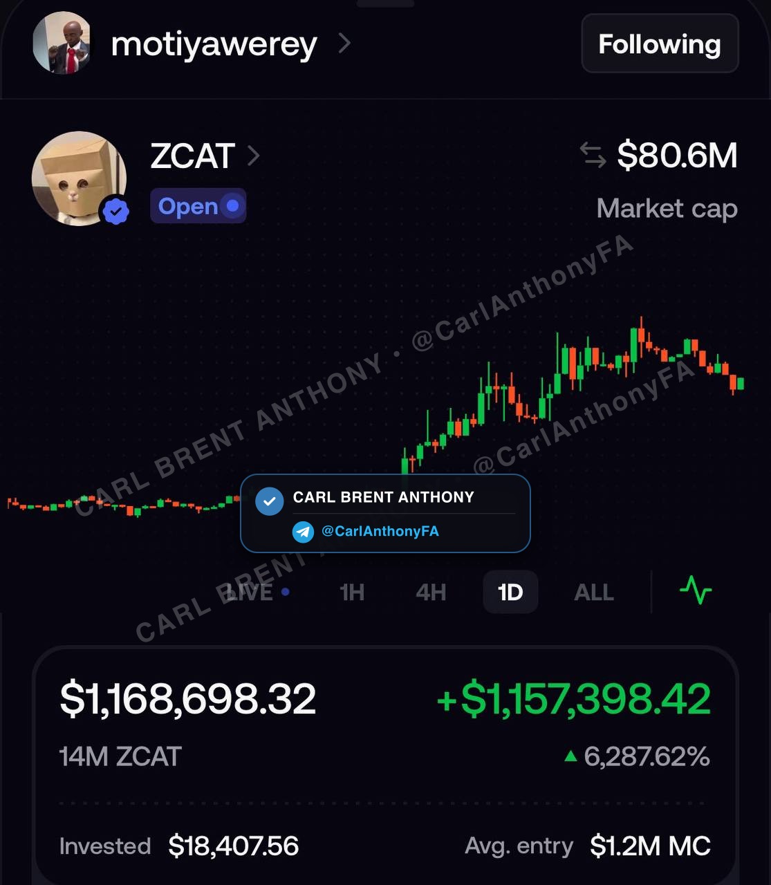 Carl Brent Anthony verified member profit proof - Carl Anthony Member Profit Proof 03