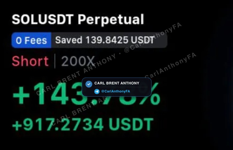 Carl Brent Anthony verified member profit proof - Financial Freedom Member Profits 4