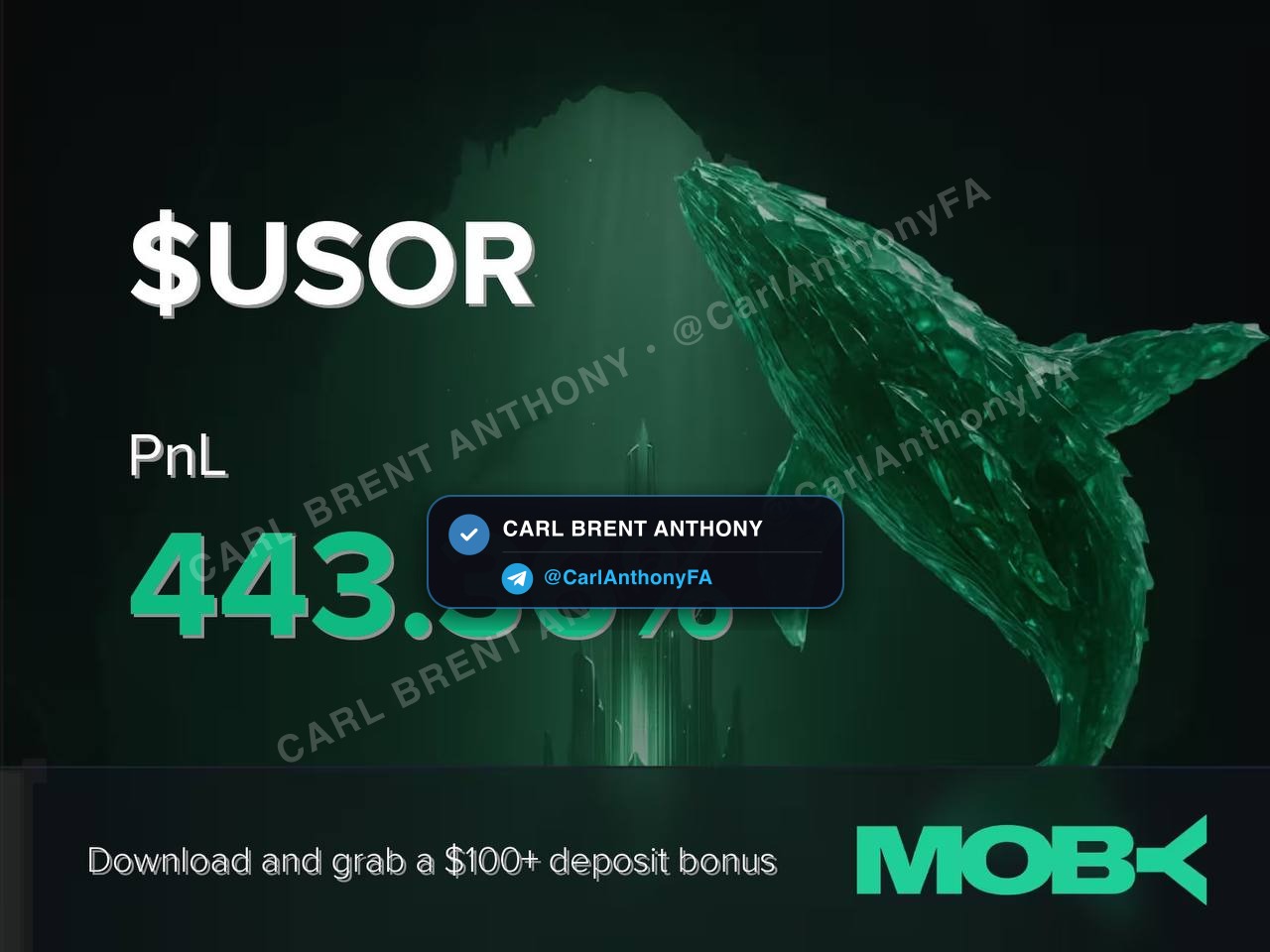 Carl Brent Anthony verified member profit proof - Real Trading Profit Proof 1